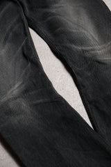 Diesel J-Cut Black Washed Denim Jeans Diesel washed black denim curved cut jeans made in Italy