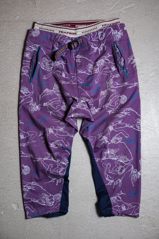 Frapbois x Wild Things Print Patch Pants Japanese brand co-branded printed patchwork low-end 8-point pants