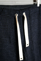 マウンテンリサーチ イージーパンツ 日本のアウトドア機能性ブランド ウールチェック柄 伸縮性 ワイドパンツ