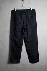 マウンテンリサーチ イージーパンツ 日本のアウトドア機能性ブランド ウールチェック柄 伸縮性 ワイドパンツ