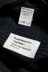 マウンテンリサーチ イージーパンツ 日本のアウトドア機能性ブランド ウールチェック柄 伸縮性 ワイドパンツ