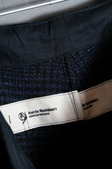 マウンテンリサーチ イージーパンツ 日本のアウトドア機能性ブランド ウールチェック柄 伸縮性 ワイドパンツ