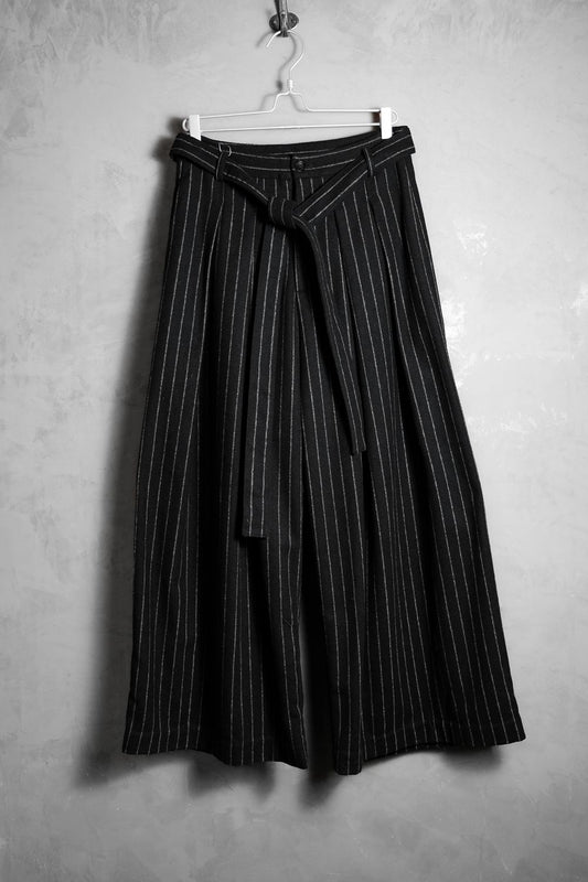 Huan Xiang Zhe 幻象者 Striped Hakama Pants 中國設計師品牌 條紋羊毛闊腿寬褲