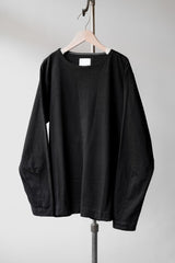 STILL BY HAND 18S/S ロングスリーブTシャツ 日本人デザイナーブランド シンプル ロングスリーブTシャツ ブラック