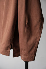 STILL BY HAND 18S/S ロングスリーブTシャツ 日本人デザイナーブランド シンプル ロングスリーブTee キャメル