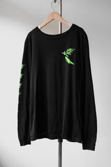 KORN セルフタイトルアルバムプリント L/S Tシャツ Korn アメリカのメタルバンドのプリント長袖Tシャツ