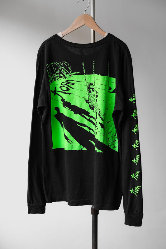 KORN Self-Titled Album Print L/S Tee Korn band American metal band printed long-sleeved T