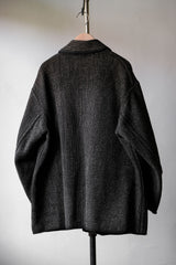 1920~30s Vintage Brown’s Beach Salty & Pepper Jacket 胡椒鹽布羊毛工作夾克 袖子裁短