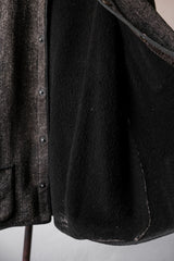 1920~30s Vintage Brown’s Beach Salty & Pepper Jacket 胡椒鹽布羊毛工作夾克 袖子裁短