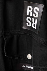 RAF SIMONS 18S/S New Order Peter Saville Oversized Jacket Extra wide printed denim jacket