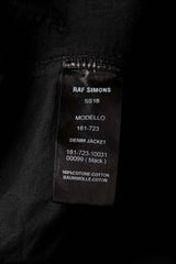 RAF SIMONS 18S/S New Order Peter Saville Oversized Jacket Extra wide printed denim jacket