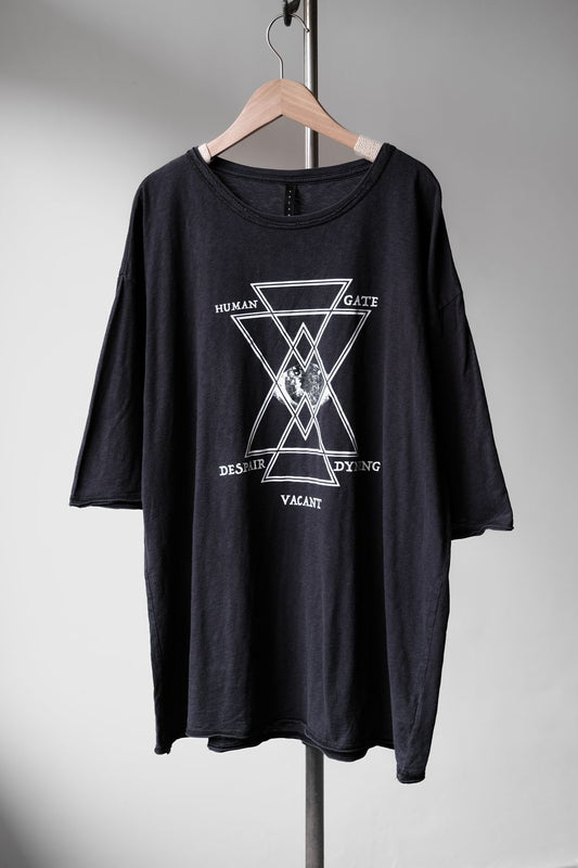 VACANT Human Gate Tee 台湾デザイナーブランド ドロップショルダー ワイドバージョン プリント ショートTシャツ