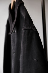 1950s French Vintage “Debure & Deverchere” Black Moleskin Work Jacket 古著法國工裝 黑鼴鼠皮工作夾克