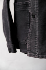 1950s French Vintage “Debure & Deverchere” Black Moleskin Work Jacket 古著法國工裝 黑鼴鼠皮工作夾克