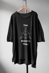 WIZZARD “The Beautiful Noise” Cut Sew Tee 日本設計師品牌 天竺棉落肩寬版印花短T