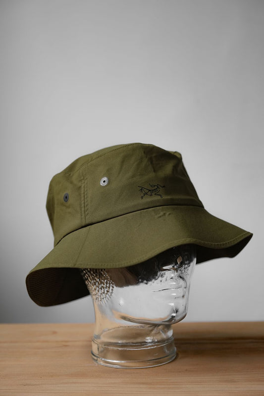 Arc'teryx Sinsolo ハット Arc'teryx UVカットサンバイザーバケットハット ミリタリーグリーン