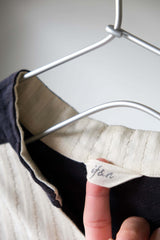 if&n プリーツドレスシャツ 台湾デザイナーブランド プリーツシャツ ネイビーブルー/ホワイト (サンプル)