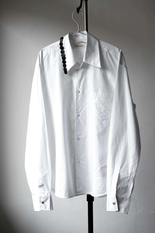 ナマチェコ メタルボタンカラーシャツ ベルギーデザイナーブランドのメタルボタンカラーシャツ