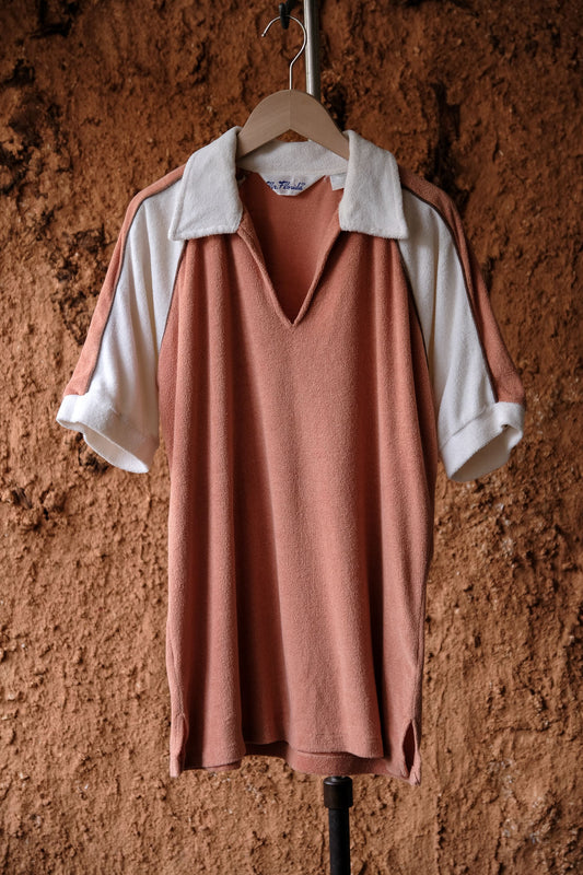 1970’s Vintage “Mr. Florida” Terry Cloth Open Collar Shirt 古著毛巾絨布材質開領襯衫