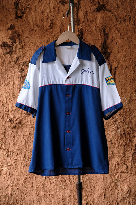 1970年代ヴィンテージ「キング・ルイ」UMBユニフォームシャツ 70年代バンク・オブ・アメリカのユニフォームシャツ