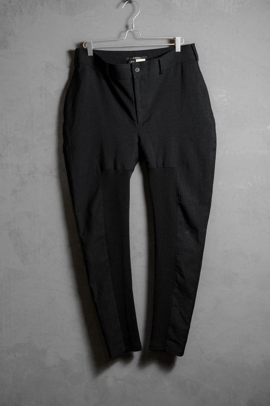 LIMI Feu Rib Stretch Pants 山本里美 螺紋拼接彈性長褲 日本製