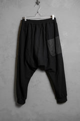 WIZZARD Wool Drop-Crotch Pants Japanese designer brand different material pocket wool low-end flying squirrel pants made in Japan
