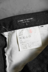 Comme des Garcons Homme Plus AD2010 Wool Pants Kawakubo Rei Men's Mainline Knee Patch Wool Pants