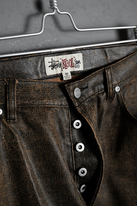 STUSSY BIG OL’ Coated Cotton Trousers 塗層棉質長褲