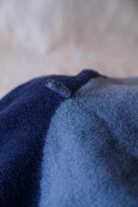 Le Béret Français ウールベレー帽 フランス製ブランドウールベレー帽 ダークブルー ライトブルー