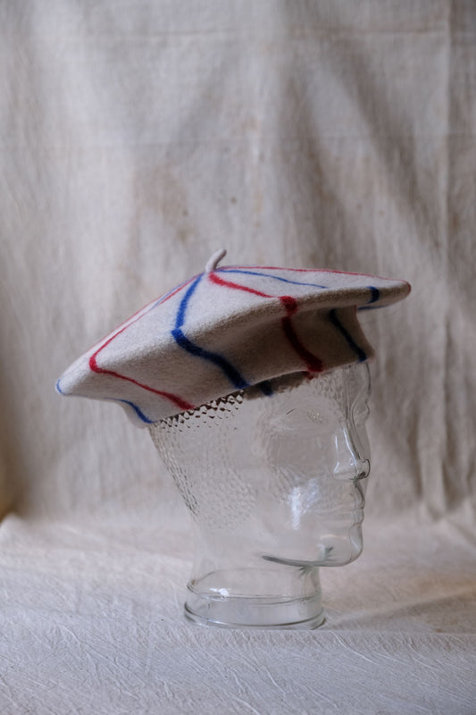 Le Béret Français ウールベレー フランス製のフランスブランドのウールベレー帽、白、青、赤
