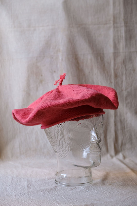 PAMPLONA ベレー帽 アルゼンチン老舗ブランドメーカー ガウチョコットンベレー帽 ピンク