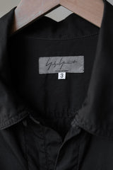 ヨウジヤマモト プールオム A/W16 チャイニーズシャツ ヤマモトヨウジ メンズ メインライン コットン タンスーツ ボタンダウンシャツ