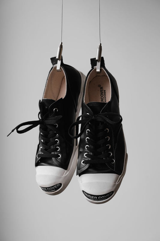 Undercover Toe Logo Leather Sneakers