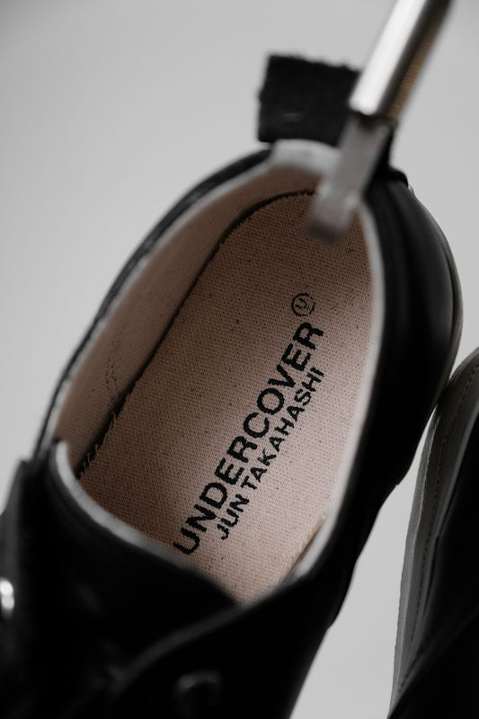 Undercover Toe Logo Leather Sneakers