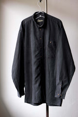 「ウェストレイクカジュアルズ」ノーカラーシャツ ヴィンテージレーヨンノーカラーシャツ