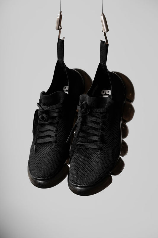 GROUNDS Jewelry Trainers Black Japanese brand bubble air cushion sneakers