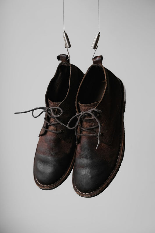 LOCALE Brown Leather Boots 生膠底皮革短靴