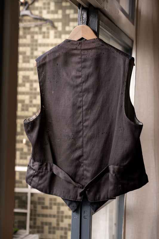 1930's French Vintage Wool Work Gilet