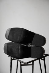 Soerte Square Toe Leather Boots Japanese brand snake print square toe leather boots