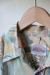 Vintage Full Print Rayon Shirt 復古嫘縈印花襯衫