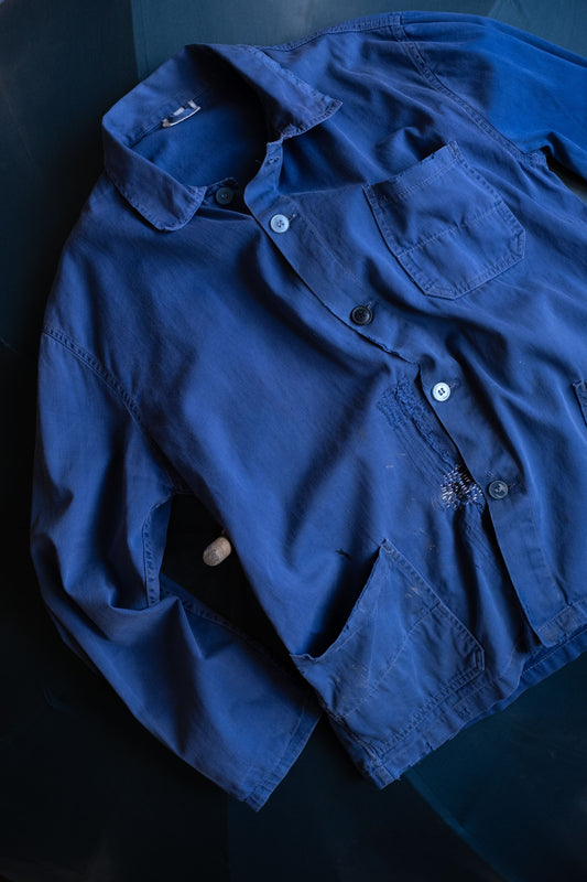 1980年代のフランス風ダメージ加工ボロワークジャケット