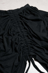 ベルンハルト・ウィルヘルム 07A/W レディーススカート ドイツデザイナーブランド ドローストリング変形膝丈スカート 日本製