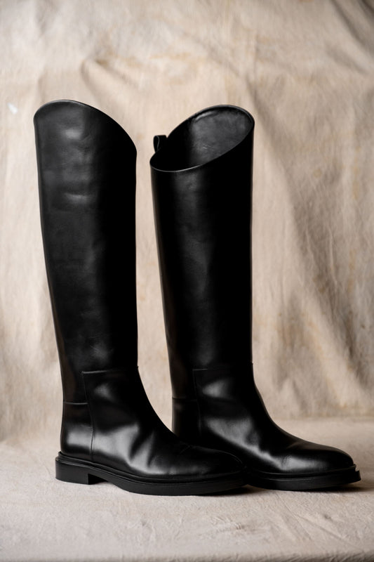 Jil Sander Leather Riding Tall Boots 及膝皮革長筒靴(全新品)