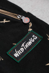 Frapbois x Wildthings Fleece Patch Pants Japanese brand fleece patchwork 9-point pants