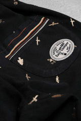 Frapbois x Wildthings Fleece Patch Pants Japanese brand fleece patchwork 9-point pants