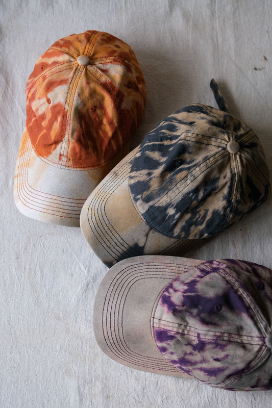 リメイクタイダイベースボールキャップ レンダリングベースボールキャップ(3色展開)