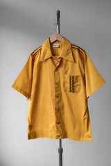 1970年代の「キング・ルイ」刺繍ボウリングシャツ。70年代のヴィンテージ刺繍ボウリングシャツ。アメリカ製。