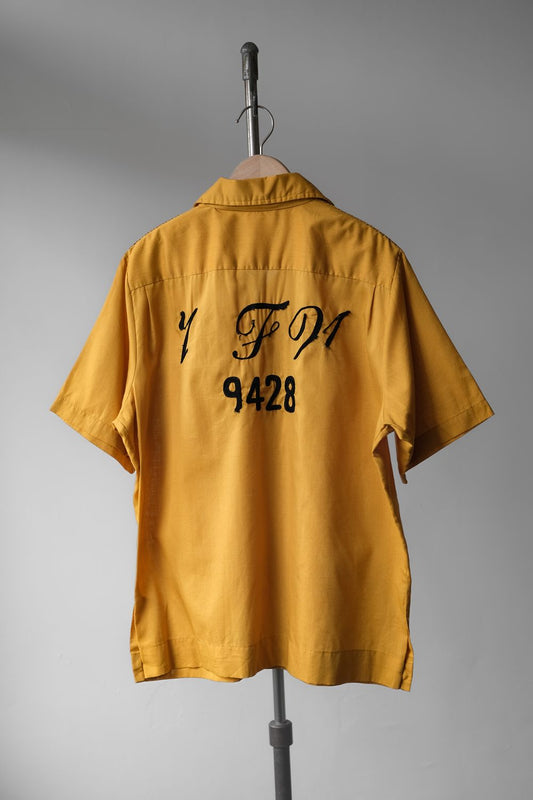 1970年代の「キング・ルイ」刺繍ボウリングシャツ。70年代のヴィンテージ刺繍ボウリングシャツ。アメリカ製。