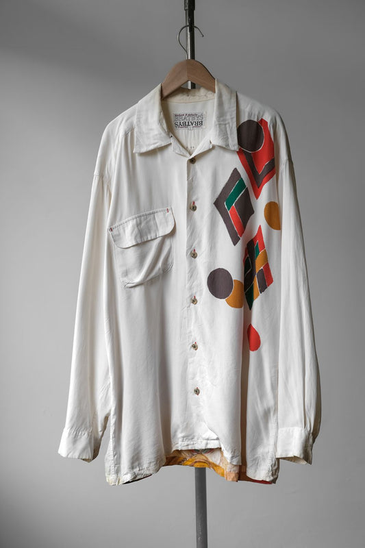 BRATBYS’ Vintage Rayon Print Shirt 歐洲古著 印第安原住民印花人造絲襯衫