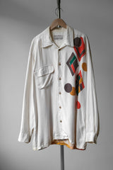 BRATBYS’ Vintage Rayon Print Shirt 歐洲古著 印第安原住民印花人造絲襯衫